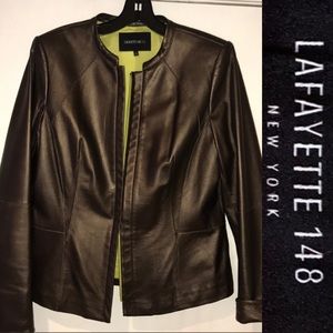 Lafayette Real leather metallic jacket